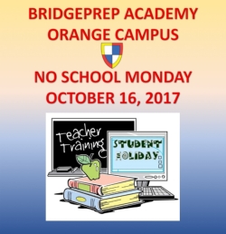 No School Monday, October 16,2017