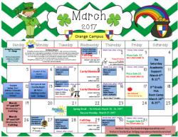 March 2017 calendar