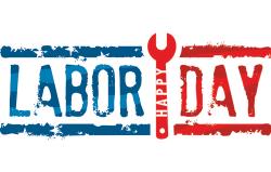 No School Monday, September 4th ~ Labor Day 