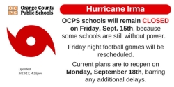 Post Hurricane Irma: BridgePrep Academy Orange School Closings