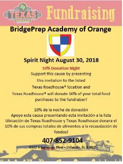 Texas Roadhouse BPA Spirit Night 