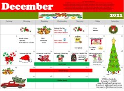 BPA of Orange 2021-2022 December Calendar