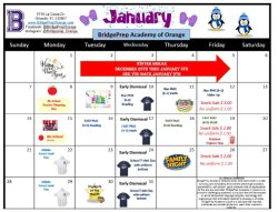 January 2024 Activities Calendar