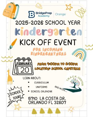 2025-2026 Kindergarten Kick Off Event (For incoming Students)